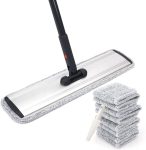 Microfiber Mop (18 Inches) — Large Flat Floor Cleaning Mop; Includes 4 Premium Mop Pads; Specifically Designed for Hardwood Floor Cleaning; Wet & Dry Use