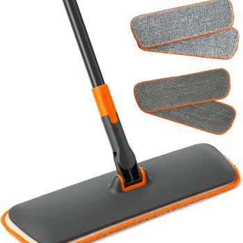 2-in-1 Dry & Wet Microfiber Flat Mop — Designed specifically for hardwood floors and includes washable, reusable mop pads. A long-handled telescopic floor cleaner suitable for tile, laminate, pet hair cleanup, car interiors, and window cleaning.