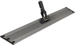 Microfiber Flat Mop Frame – Commercial-Grade Aluminum Alloy Construction, 360° Swivel Design, Velcro Attachment; Lightweight and Durable (Frame Only – 18-Inch, Gray)