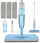 Hardwood Floor Spray Mop – Floor Mop (Includes 3 Washable Mop Pads) with Refillable Water Tank; Suitable for Wet & Dry Cleaning of Wood, Laminate, Tile, and Vinyl Floors in Home & Commercial Settings